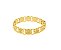 BRACELETE DEZ MANDAMENTOS LISO BANHADO A OURO - Imagem 1