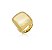 ANEL QUADRADO LARGO LISO BANHADO A OURO - Imagem 1