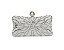 Bolsa Retangular Decorada em Pérolas Prateada - Imagem 1