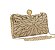 Bolsa Retangular Decorada em Pérolas Douradas - Imagem 2