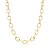 COLAR COM ELOS LISOS INTERCALADOS BANHADO A OURO - Imagem 1