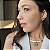 Pingente Avulso Retangular Verde Fecho Click Banhado a Ouro 18k - Imagem 2