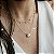 Conjunto Retangular Cravejado Banhado a Ouro - Imagem 2