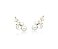 Brinco Ear Cuff com Pérolas e Zircônias Banhado a Ouro - Imagem 1