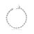 Pulseira Riviera Lapidação Oval Banhada a Ródio Branco - Imagem 1