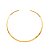 Colar Aro Liso 5 mm em Aço Dourado - Imagem 1