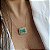 Conjunto em Zircônia Esmeralda Colombiana Fusion Banhado a Ouro 18k - Imagem 2