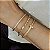 Bracelete com Cravação Frontal Banhado a Ouro - Imagem 2