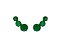 Brinco Ear Cuff Trio Esmeralda Fusion Banhado a Ródio Branco - Imagem 1