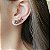Brinco Ear Cuff Trio Coffee Banhado a Ouro - Imagem 2