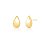 Brinco Gota Lisa Banhado a Ouro - Imagem 1