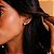 Brinco Ear Cuff Zircônia Morganita Fusion Banhado a Ouro Rosê - Imagem 2