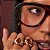 Anel Gota em Cristal Laranja Banhado a Ouro - Imagem 2