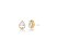 Brinco Gota Cravejada P Banhado a Ouro - Imagem 1