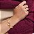 Pulseira Texturizada com Gomos Intercalados Lisos Banhado a Ouro - Imagem 2