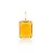 Pingente Avulso Retangular G Laranja Fecho Click Banhado a Ouro 18k - Imagem 1