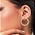 Conjunto Texturizado com Fileira Cravejada Banhado a Ouro 18k - Imagem 2