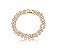 Pulseira Riviera Fileira Dupla Cristal Banhado a Ouro 18k - Imagem 1