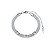 Pulseira de Esteira com Quadrados em Aço - Imagem 1
