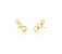 Brinco Ear Cuff Trio de Esferas Banhado a Ouro - Imagem 1