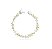Pulseira Riviera Formas Geométricas Amarelo Banhada a Ródio Branco - Imagem 1