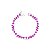 Pulseira Riviera Formas Geométricas Safira Rosa Banhada a Ródio Branco - Imagem 1