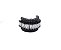 PIERCING LARGO LUXO BAGUETADO BANHADO A RÓDIO NEGRO - Imagem 2