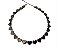 CHOKER CORAÇÕES BANHADO A RÓDIO NEGRO - Imagem 1