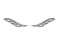 BRINCO EAR CUFF ASA COLORS BANHADO A RÓDIO BRANCO - Imagem 1