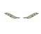 BRINCO EAR CUFF ASA COLORS BANHADO A RÓDIO BRANCO - Imagem 4