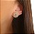 BRINCO OVAL COM PEDRA CENTRAL COLORS BANHADA A OURO - Imagem 3