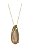 COLAR GOTA CRISTAL COLORS BANHADO A OURO - Imagem 1