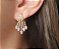 BRINCO EAR JACKET COM GOTAS BANHADO A OURO - Imagem 2