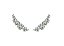 BRINCO EAR CUFF ZIRCONIAS CRISTAIS BANHADO A RÓDIO BRANCO - Imagem 1