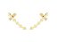 BRINCO EAR CUFF LOSANGOS LISOS BANHADO A OURO - Imagem 1