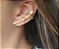 BRINCO EAR CUFF LOSANGOS LISOS BANHADO A OURO - Imagem 2