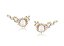 BRINCO EAR CUFF COM ZIRCÔNIAS CRISTAIS E PEDRA CABOCHÃO - Imagem 1