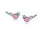 BRINCO EAR CUFF COM ZIRCÔNIAS COLORS E PEDRA CABOCHÃO BANHADO A RÓDIO - Imagem 1
