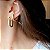 PIERCING UNITÁRIO EAR HOOK TRABALHADO BANHADO A OURO - Imagem 2
