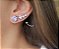 BRINCO EAR CUFF PEQUENO LAVANDA BANHADO A RÓDIO NEGRO - Imagem 2