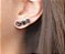 BRINCO EAR CUFF MÉDIO NEGRO BANHADO A RÓDIO BRANCO - Imagem 2