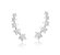 BRINCO EAR CUFF ESTRELAS BANHADO A RÓDIO BRANCO - Imagem 1