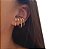PIERCING UNITÁRIO QUATRO FILEIRAS LISAS BANHADO A OURO - Imagem 2