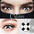 LENTES DE CONTATO HALLOWEEN BRANCA EFEITO " X " - Imagem 4