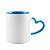 Caneca Fundo e Alça Cores Coração - Azul Claro - Imagem 1