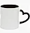 Caneca Fundo e Alça Cores Coração - Preta - Imagem 1