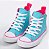 Tênis All Star Infantil CK09090002 - AZ CLARO/ROSA - Imagem 4