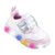 Tênis Infantil Pampili Luz 682059 - BR/ROSA - Imagem 1