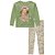 Conjunto Infantil Menina Kukiê Moletom e Calça Termoskin 80850 - VERDE CLARO - Imagem 1