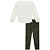 Conjunto Infantil Kukiê Canelado Flores 80855 - VERDE - Imagem 5